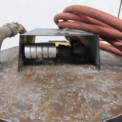 Cecor TX-55PL Mobile 55 Gallon Drum Coolant Transfer Storage W/ Shut Off Float