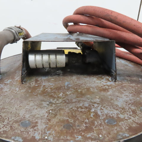 Cecor TX-55PL Mobile 55 Gallon Drum Coolant Transfer Storage W/ Shut Off Float