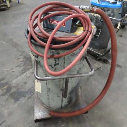 Cecor TX-55PL Mobile 55 Gallon Drum Coolant Transfer Storage W/ Shut Off Float