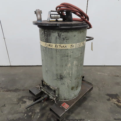 Cecor TX-55PL Mobile 55 Gallon Drum Coolant Transfer Storage W/ Shut Off Float