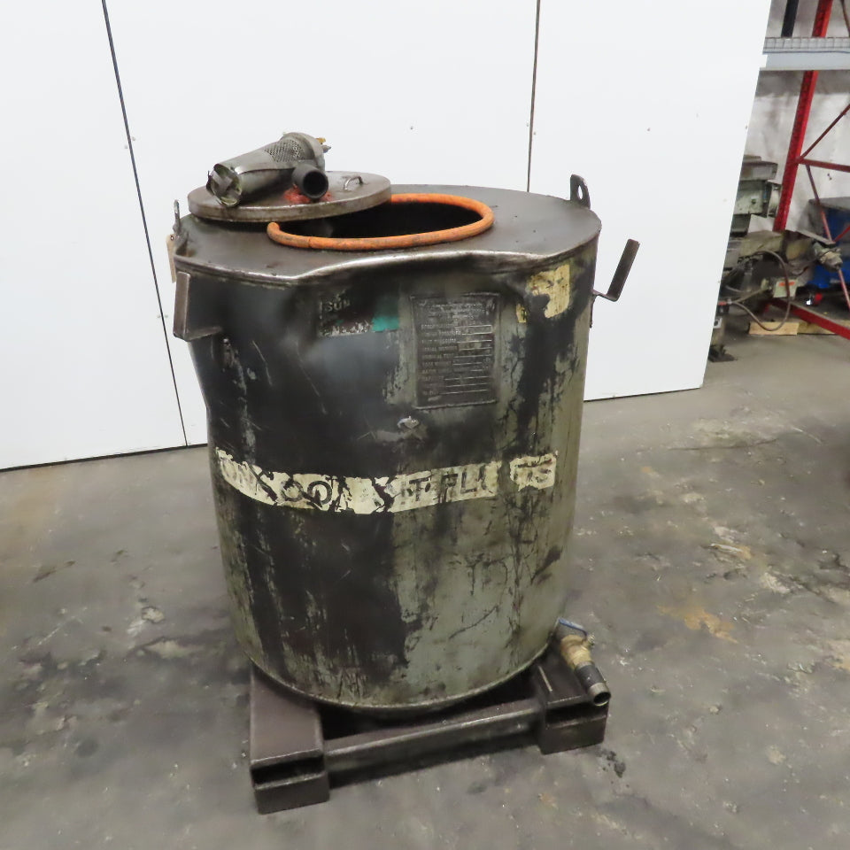 Clawson Tank Co. 330 Gallon Pneumatic Vacuum Coolant Cleanup Storage Tank