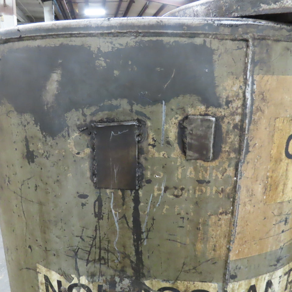 Clawson Tank Co. 330 Gallon Pneumatic Vacuum Coolant Cleanup Storage Tank