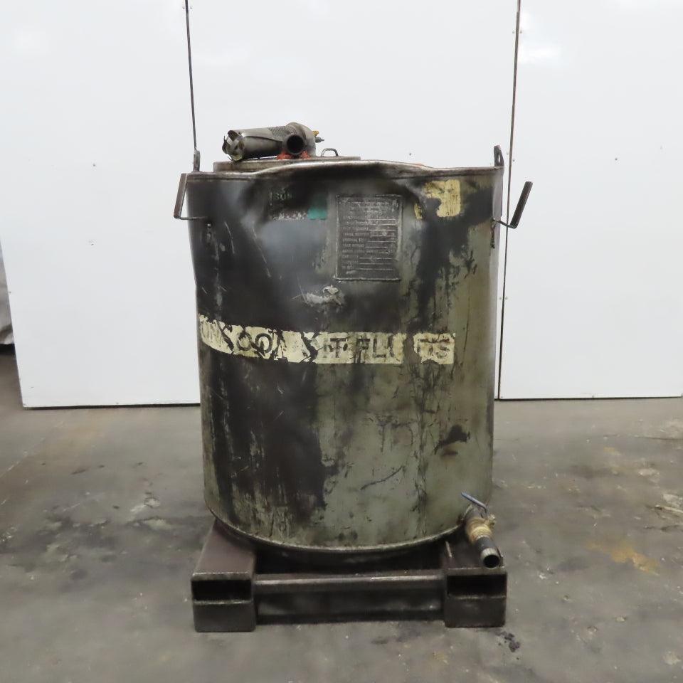 Clawson Tank Co. 330 Gallon Pneumatic Vacuum Coolant Cleanup Storage Tank