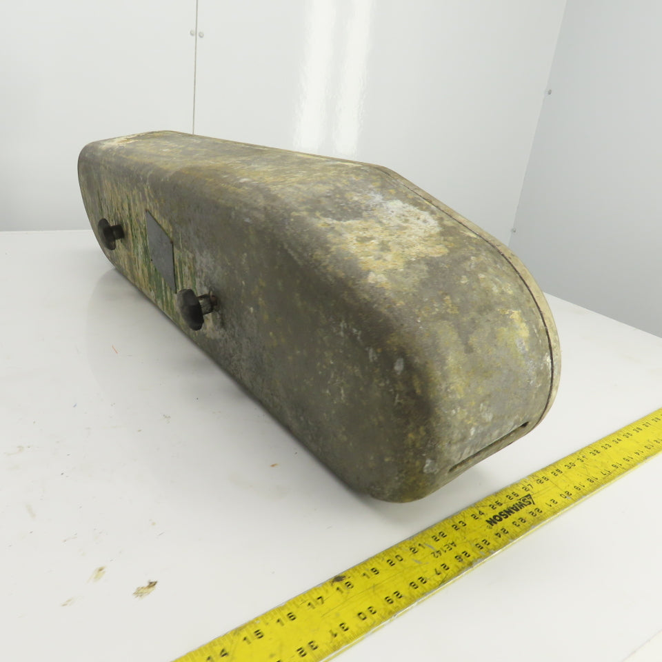 Curved Cone Pulley Belt Guard  24" Center To Center 7" Diam 35" OAL