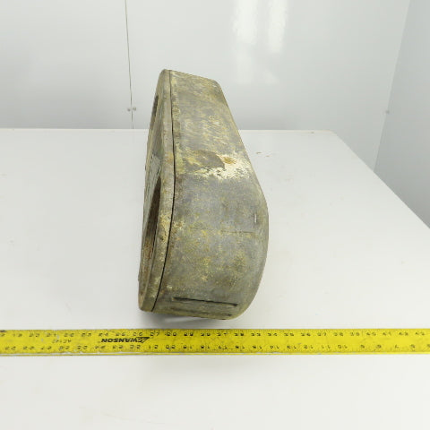 Curved Cone Pulley Belt Guard  24" Center To Center 7" Diam 35" OAL