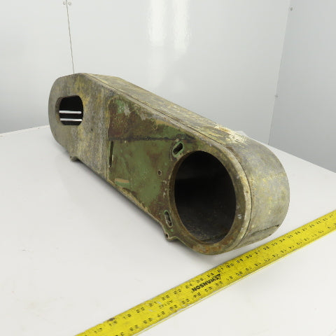 Curved Cone Pulley Belt Guard  24" Center To Center 7" Diam 35" OAL