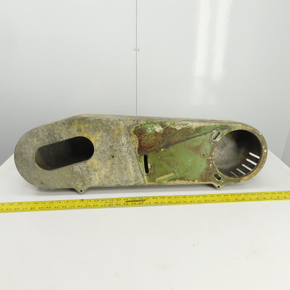 Curved Cone Pulley Belt Guard  24" Center To Center 7" Diam 35" OAL
