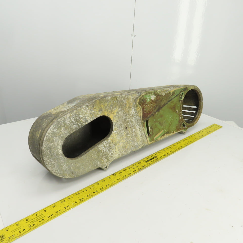 Curved Cone Pulley Belt Guard  24" Center To Center 7" Diam 35" OAL