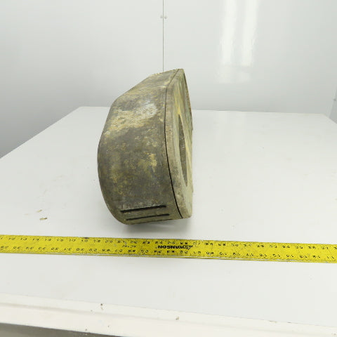 Curved Cone Pulley Belt Guard  24" Center To Center 7" Diam 35" OAL