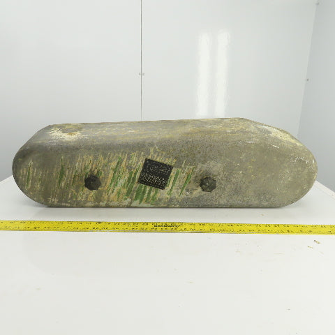 Curved Cone Pulley Belt Guard  24" Center To Center 7" Diam 35" OAL