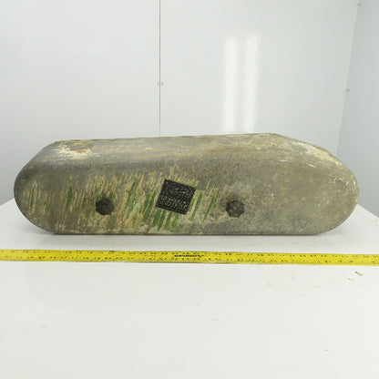 Curved Cone Pulley Belt Guard  24" Center To Center 7" Diam 35" OAL