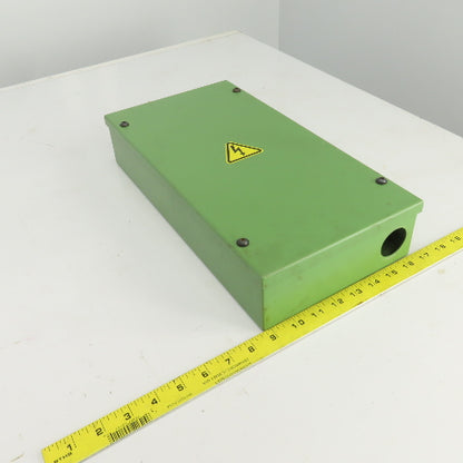 15-3/4" L x 8" W x 3" D Machine Mounted Electrical Enclosure W/Backplate
