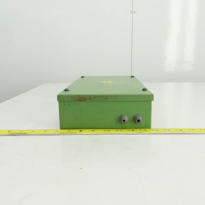 15-3/4" L x 8" W x 3" D Machine Mounted Electrical Enclosure W/Backplate