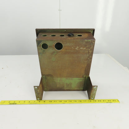12-1/2" L x 9-3/4" W x 4" D Machine Mounted Electrical Enclosure W/Backplate