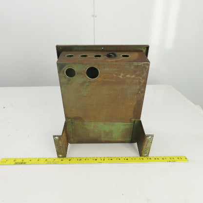 12-1/2" L x 9-3/4" W x 4" D Machine Mounted Electrical Enclosure W/Backplate