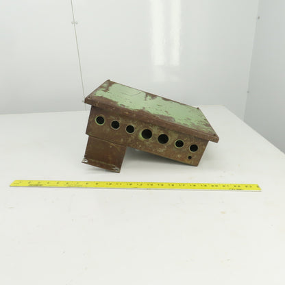 12-1/2" L x 9-3/4" W x 4" D Machine Mounted Electrical Enclosure W/Backplate