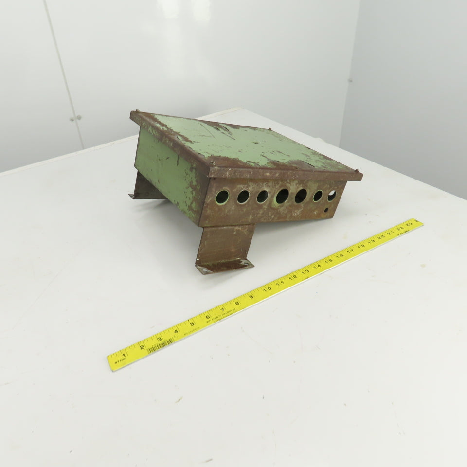 12-1/2" L x 9-3/4" W x 4" D Machine Mounted Electrical Enclosure W/Backplate