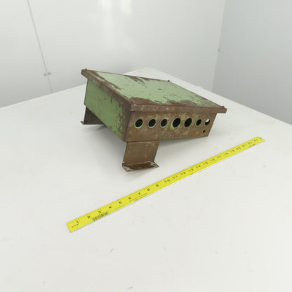 12-1/2" L x 9-3/4" W x 4" D Machine Mounted Electrical Enclosure W/Backplate