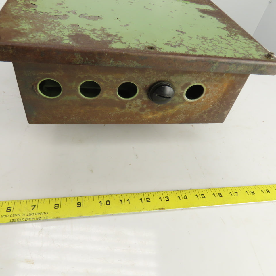 12-1/2" L x 9-3/4" W x 4" D Machine Mounted Electrical Enclosure W/Backplate
