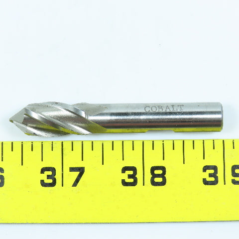 Harvey Tool 14328 7/16" Cobalt Drill/End Mill 4 Flute 90° Drill Point 2-5/8" OAL