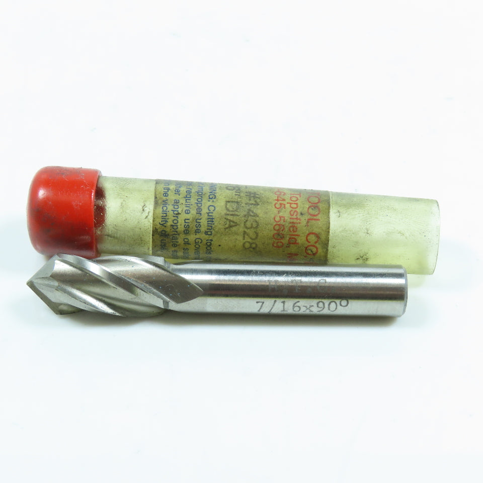 Harvey Tool 14328 7/16" Cobalt Drill/End Mill 4 Flute 90° Drill Point 2-5/8" OAL