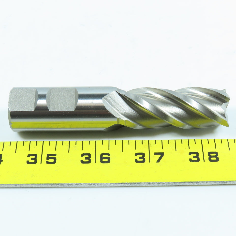 Cleveland C31957 13/16" 4 Flute Spiral Square End Mill HSS 7/8" Weldon 2" LOC