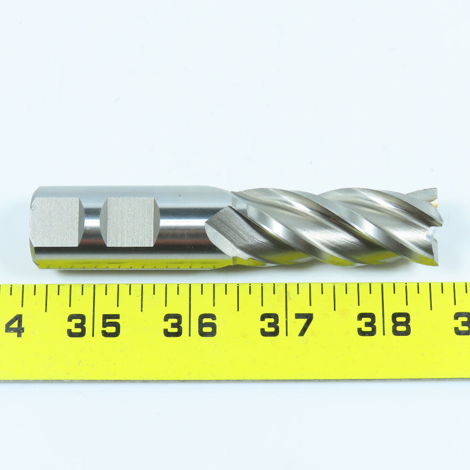 Cleveland C31957 13/16" 4 Flute Spiral Square End Mill HSS 7/8" Weldon 2" LOC