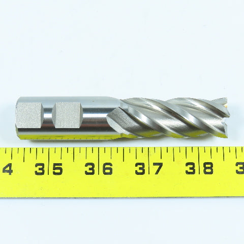 Cleveland C31957 13/16" 4 Flute Spiral Square End Mill HSS 7/8" Weldon 2" LOC