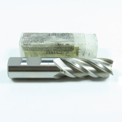 Cleveland C31957 13/16" 4 Flute Spiral Square End Mill HSS 7/8" Weldon 2" LOC