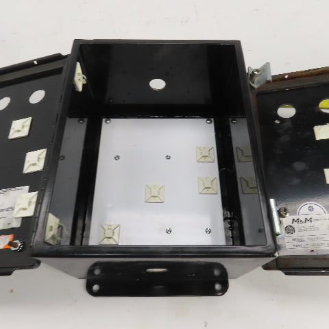 Hoffman A10086CH/SPL 10" H x 8" W x 6" D Electrical Enclosure W/Backplate Lot/2