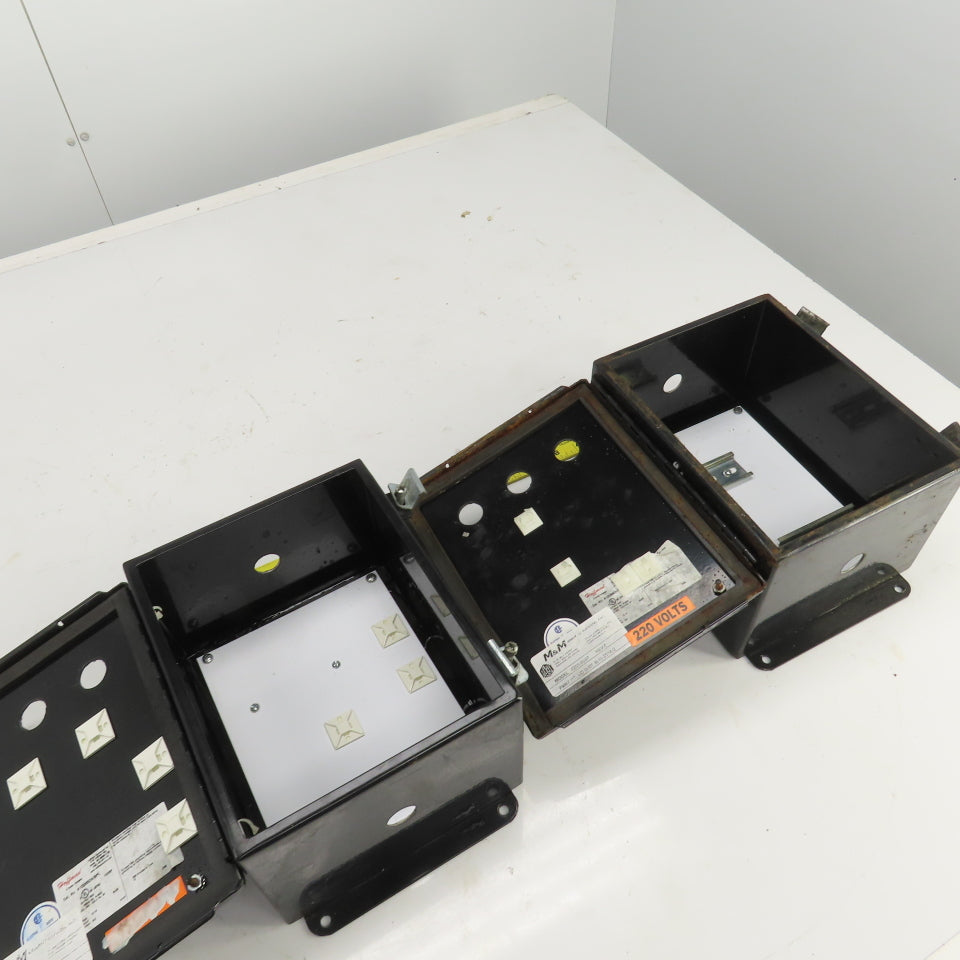 Hoffman A10086CH/SPL 10" H x 8" W x 6" D Electrical Enclosure W/Backplate Lot/2