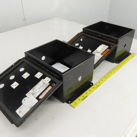 Hoffman A10086CH/SPL 10" H x 8" W x 6" D Electrical Enclosure W/Backplate Lot/2