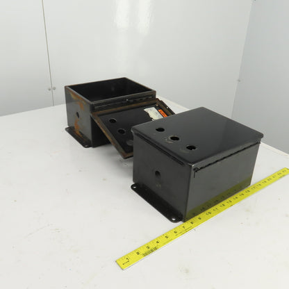 Hoffman A10086CH/SPL 10" H x 8" W x 6" D Electrical Enclosure W/Backplate Lot/2