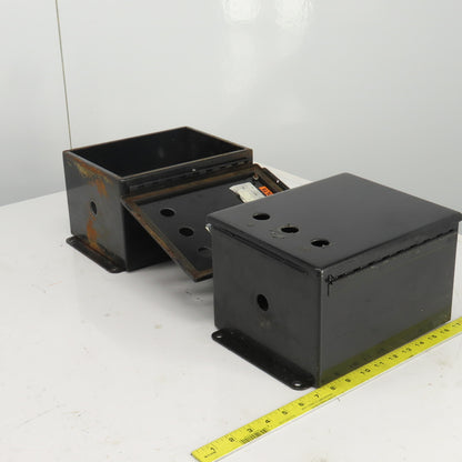 Hoffman A10086CH/SPL 10" H x 8" W x 6" D Electrical Enclosure W/Backplate Lot/2