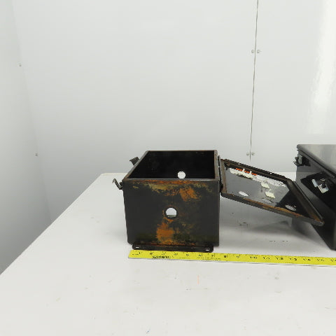 Hoffman A10086CH/SPL 10" H x 8" W x 6" D Electrical Enclosure W/Backplate Lot/2