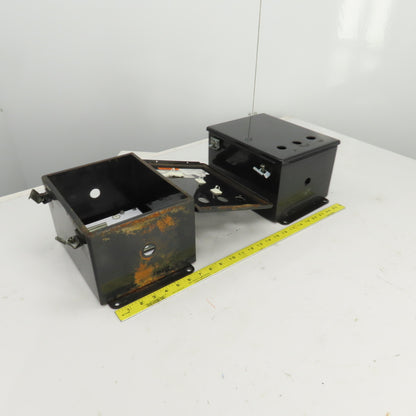 Hoffman A10086CH/SPL 10" H x 8" W x 6" D Electrical Enclosure W/Backplate Lot/2