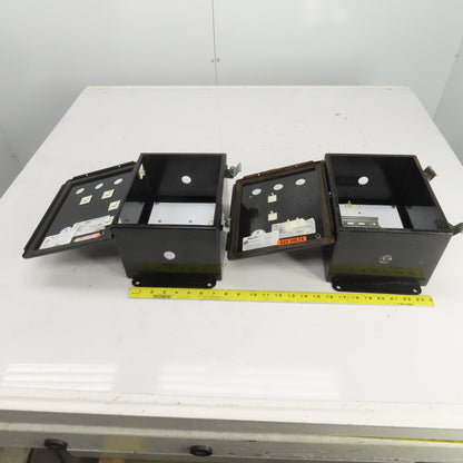 Hoffman A10086CH/SPL 10" H x 8" W x 6" D Electrical Enclosure W/Backplate Lot/2