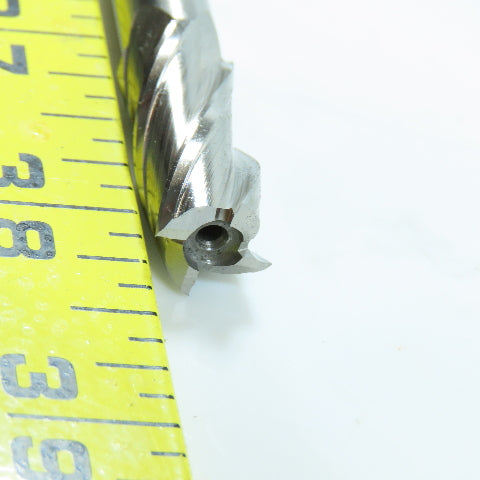 7/16" 4 Flute Spiral Square End Mill HSS 3/8" Weldon 2"LOC 2-11/16"OAL USA Lot/2
