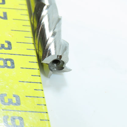 7/16" 4 Flute Spiral Square End Mill HSS 3/8" Weldon 2"LOC 2-11/16"OAL USA Lot/2