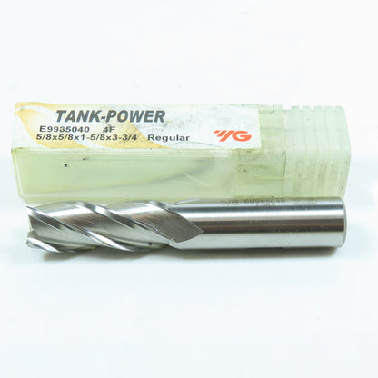 YG-1 E9985040 5/8" 4 Flute Spiral Square End Mill HSS 5/8" Weldon 2" LOC