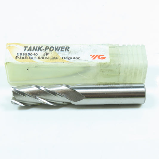YG-1 E9985040 5/8" 4 Flute Spiral Square End Mill HSS 5/8" Weldon 2" LOC