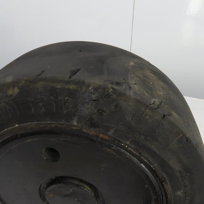 Caterpillar Model 2EC30 6 x 6 x 10-1/2 Solid Press On Tire & Wheel Lot Of 2