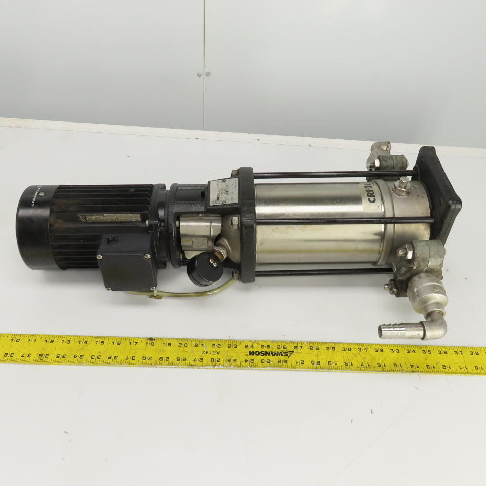 Grundfoss CRI1S-13A-P-I-E-HOOE Vertical Centrifugal Pump W/Motor 1HP 230/460V