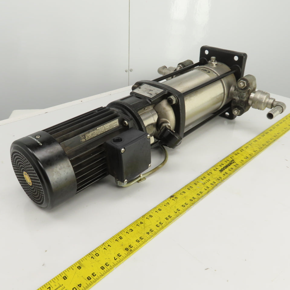Grundfoss CRI1S-13A-P-I-E-HOOE Vertical Centrifugal Pump W/Motor 1HP 230/460V