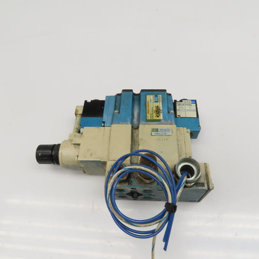 MAC 6343D-311-PM-501DA PR63C-21FA Pneumatic Valve 3 Way Float Center 24VDC