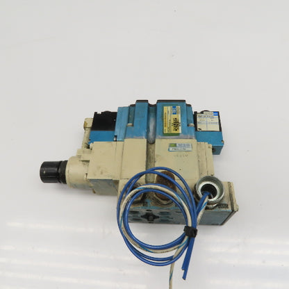 MAC 6343D-311-PM-501DA PR63C-21FA Pneumatic Valve 3 Way Float Center 24VDC