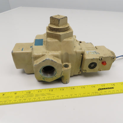 MAC 3 Port 2 Position Pneumatic Solenoid Operated Valve 24VDC Coil 1" NPT