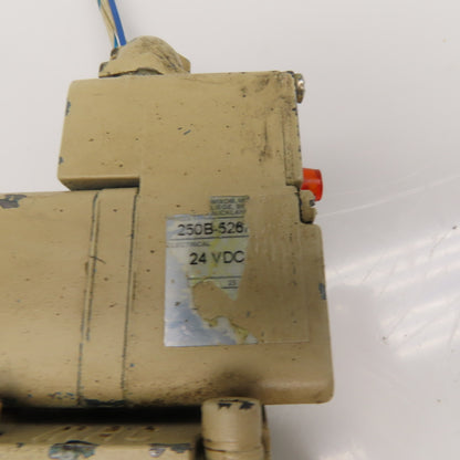 MAC 3 Port 2 Position Pneumatic Solenoid Operated Valve 24VDC Coil 1" NPT