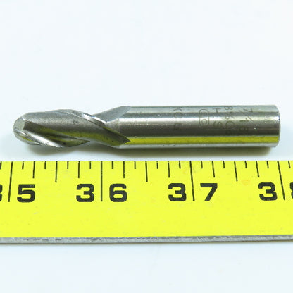 E.C BMR 214 7/16" Cobalt Round End Mill 2 Flute  1/2" Dia Shank Lot of 2