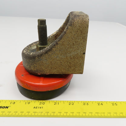 Cast Iron Bracket Mounted Anti Vibration Leveling Foot 4-1/2" Pad Lot Of 3